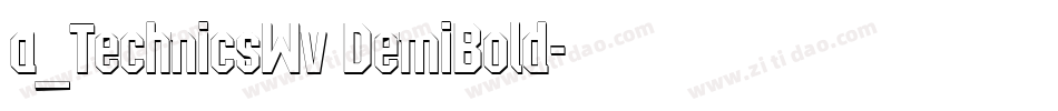 a_TechnicsWv DemiBold字体转换